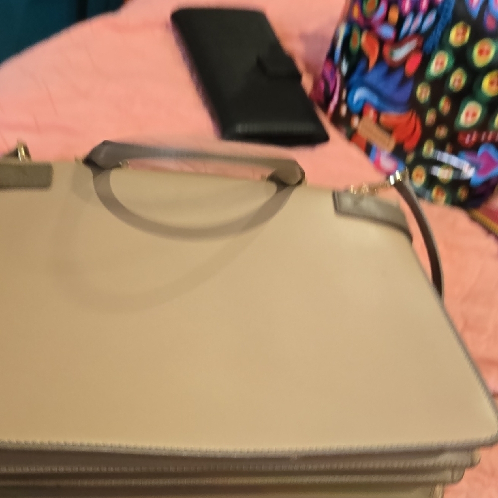 Michael Kors Tan and Gray Satchel - Picture 7 of 17